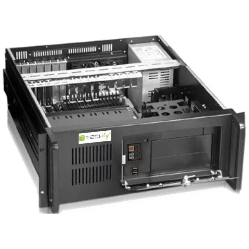 Techly pramoninė 4U montuojama kompiuterio korpusas I-CASE MP-P4HX-BLK2