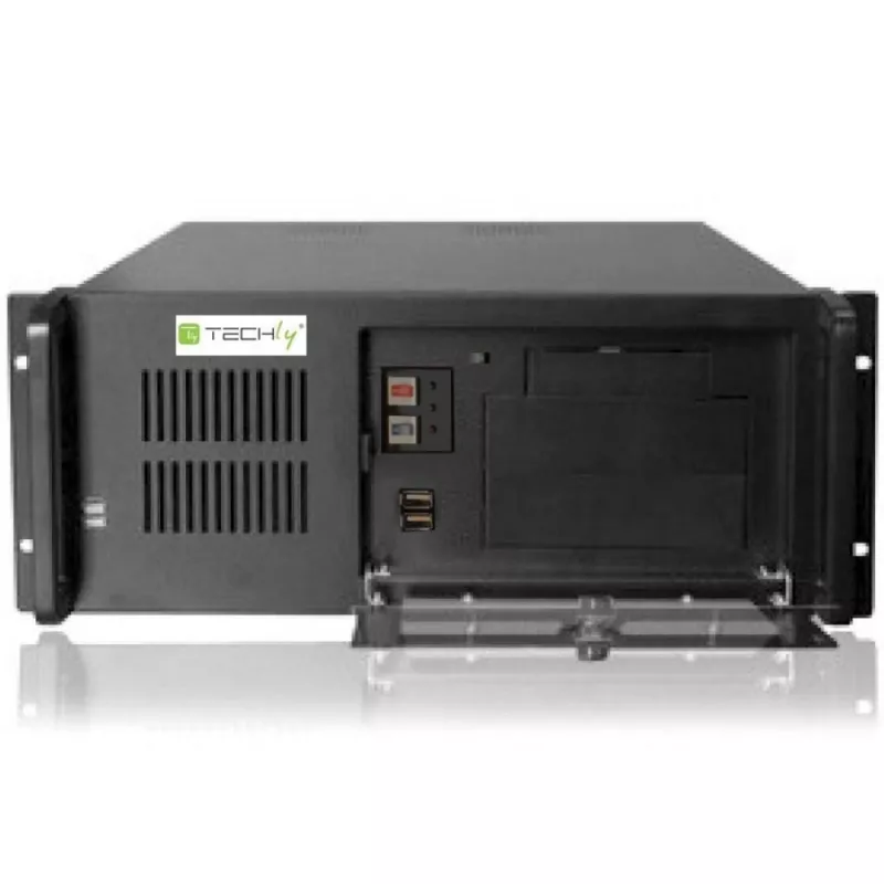 Techly pramoninė 4U montuojama kompiuterio korpusas I-CASE MP-P4HX-BLK2