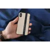 man and wood išmaniojo telefono dėklas iPhone X/XS – juoda oda