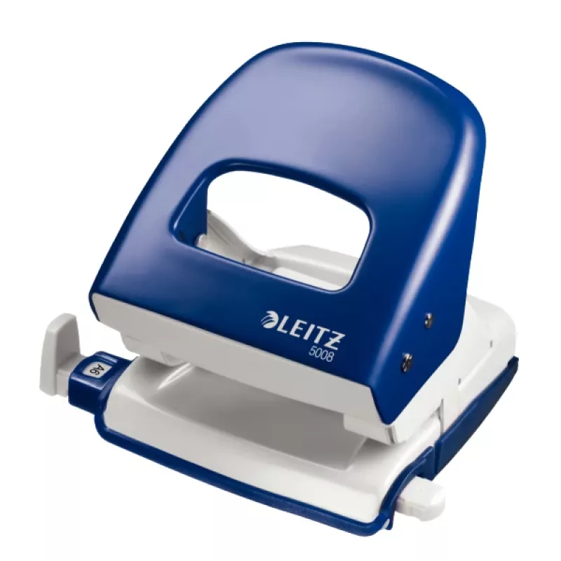 Leitz NeXXt skylių perforatorius 5008, 2 skylių 30 lapų, 30 lapų, mėlynas, baltas, 8 cm, 3 mm, A4, A5, A6, Folio, US-Quart, 107 mm