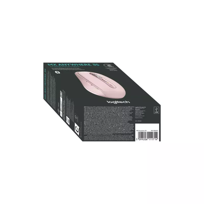 Pelių Logitech MX 3S Pink USB Optical
