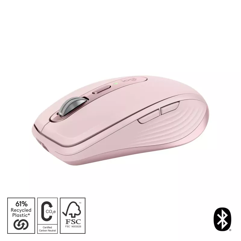 Pelių Logitech MX 3S Pink USB Optical