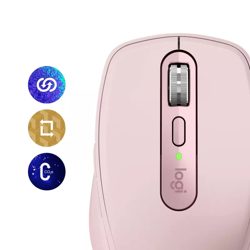 Pelių Logitech MX 3S Pink USB Optical