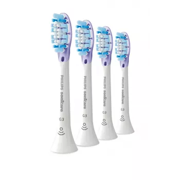 „Philips Premium Gum Care HX9054/87“ 4 vnt. šepetėlių galvučių rinkinys, 4 vnt., Balta, 3 mėn., Minkšta, 62000 judesių per minutę, Philips