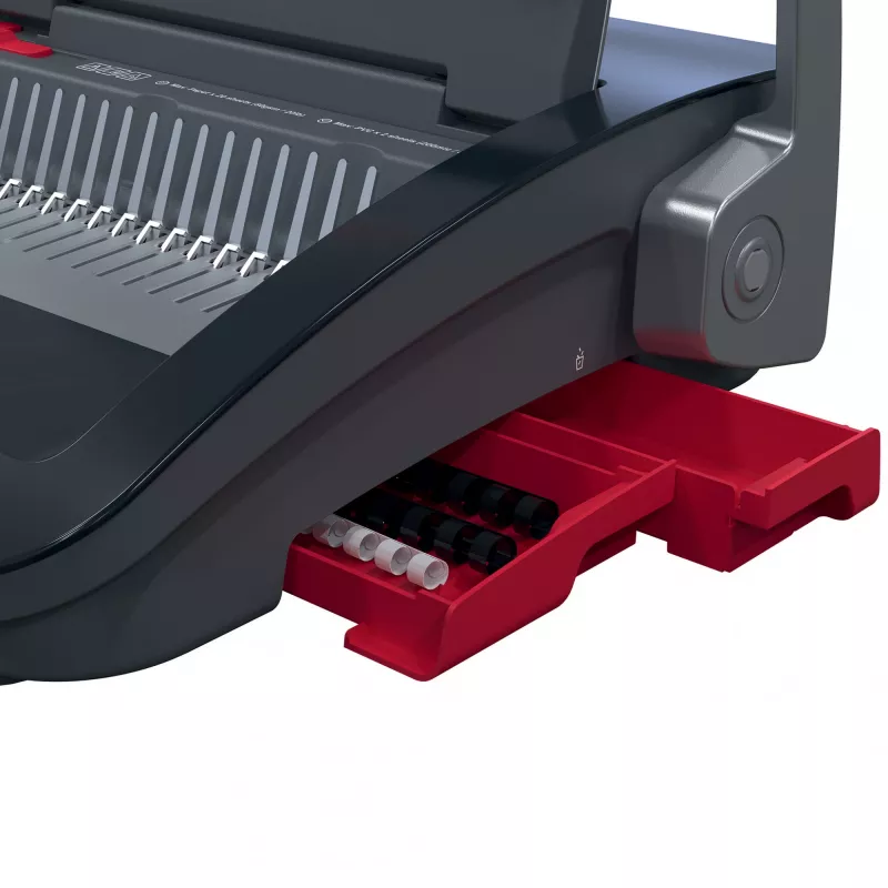GBC CombBind® CB20 rankinis įrišimo aparatas, Šukinis įrišimo aparatas, Rankinis, 240 lapų, Juoda, Raudona