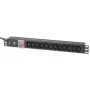 Techly Rack 19 inch PDU su 12 VDE lizdų, C20 kištuku ir jungikliu