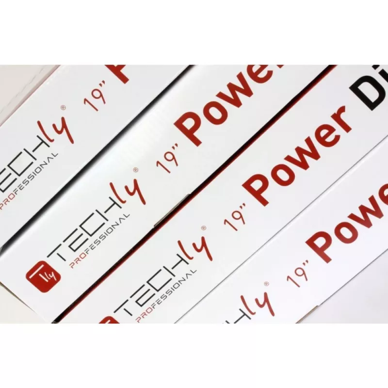 Techly Rack 19 inch PDU su 12 VDE lizdų, C20 kištuku ir jungikliu