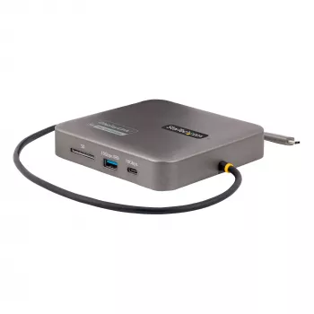 StarTech.com USB C dokinė stotelė, du 4K 60 Hz HDMI, suderinama su Macbook Pro (M1/M2/M3/M4) ir Windows, USB-A/USB-C 10 Gb/s centras, 100 W galios tiekimas, GbE, SD, 22 colių / 56 cm laidas