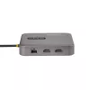 StarTech.com USB C dokinė stotelė, du 4K 60 Hz HDMI, suderinama su Macbook Pro (M1/M2/M3/M4) ir Windows, USB-A/USB-C 10 Gb/s centras, 100 W galios tiekimas, GbE, SD, 22 colių / 56 cm laidas
