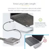 StarTech.com USB C dokinė stotelė, du 4K 60 Hz HDMI, suderinama su Macbook Pro (M1/M2/M3/M4) ir Windows, USB-A/USB-C 10 Gb/s centras, 100 W galios tiekimas, GbE, SD, 22 colių / 56 cm laidas