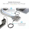 StarTech.com USB C dokinė stotelė, du 4K 60 Hz HDMI, suderinama su Macbook Pro (M1/M2/M3/M4) ir Windows, USB-A/USB-C 10 Gb/s centras, 100 W galios tiekimas, GbE, SD, 22 colių / 56 cm laidas