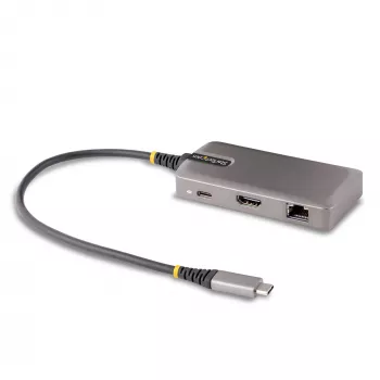 StarTech.com USB-C daugiafunkcis adapteris - 4K 60Hz HDMI - HDR - 2 prievadų 5Gbps USB 3.0 šakotuvas - 100W maitinimo perdavimas - GbE - Works with Chromebook sertifikuotas - Windows/macOS