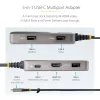 StarTech.com USB-C daugiafunkcis adapteris - 4K 60Hz HDMI su HDR - 3 prievadų USB šakotuvas - 100W maitinimo perdavimas - sertifikuotas veikia su Chromebook - Windows/macOS/iPadOS/Android™