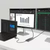 StarTech.com USB-C į dvigubą HDMI adapterį - USB-C arba A į 2x HDMI - 4K 60Hz - 100W maitinimo perdavimas - 1 pėdos (30 cm) integruotas kabelis - USB į HDMI kelių monitorių keitiklis nešiojamam kompiuteriui - TAA