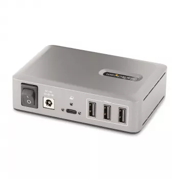 StarTech.com 10 prievadų USB-C šakotuvas – 8x USB-A/2x USB-C – maitinamas su 65W maitinimo šaltiniu – USB 3.1 10 Gbps – staliniam / nešiojamam kompiuteriui skirtas USB šakotuvas su USB-IF sertifikuotu 3 pėdų fiksuojamu kabeliu, USB C šakotuvas