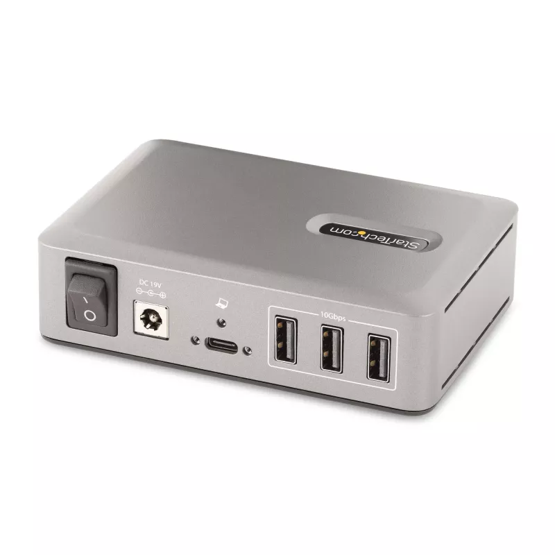 StarTech.com 10 prievadų USB-C šakotuvas – 8x USB-A/2x USB-C – maitinamas su 65W maitinimo šaltiniu – USB 3.1 10 Gbps – staliniam / nešiojamam kompiuteriui skirtas USB šakotuvas su USB-IF sertifikuotu 3 pėdų fiksuojamu kabeliu, USB C šakotuvas