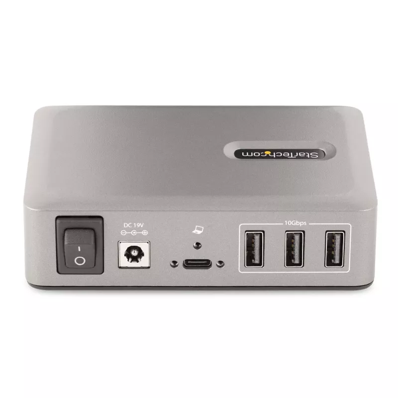 StarTech.com 10 prievadų USB-C šakotuvas – 8x USB-A/2x USB-C – maitinamas su 65W maitinimo šaltiniu – USB 3.1 10 Gbps – staliniam / nešiojamam kompiuteriui skirtas USB šakotuvas su USB-IF sertifikuotu 3 pėdų fiksuojamu kabeliu, USB C šakotuvas
