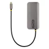 StarTech.com USB-C universali jungtis, 4K 60Hz HDMI vaizdo išvestis, 3 prievadų 5 Gbps USB-A šakotuvas, 100 W USB maitinimo perdavimas / GbE / SD / MicroSD, 30 cm laidas, nešiojama nešiojamojo kompiuterio dokinimo stotelė