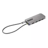 StarTech.com USB-C universali jungtis, 4K 60Hz HDMI vaizdo išvestis, 3 prievadų 5 Gbps USB-A šakotuvas, 100 W USB maitinimo perdavimas / GbE / SD / MicroSD, 30 cm laidas, nešiojama nešiojamojo kompiuterio dokinimo stotelė