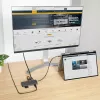 StarTech.com USB-C universali jungtis, 4K 60Hz HDMI vaizdo išvestis, 3 prievadų 5 Gbps USB-A šakotuvas, 100 W USB maitinimo perdavimas / GbE / SD / MicroSD, 30 cm laidas, nešiojama nešiojamojo kompiuterio dokinimo stotelė