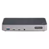 StarTech.com USB-C trijų monitorių dokavimo stotis - HDMI/DP trigubas 4k USB-C dokas - 5x USB šakotuvas - GbE - 100W PD - universali kelių monitorių dokavimo stotis - suderinama su Thunderbolt 3/4