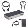 StarTech.com USB-C trijų monitorių dokavimo stotis - HDMI/DP trigubas 4k USB-C dokas - 5x USB šakotuvas - GbE - 100W PD - universali kelių monitorių dokavimo stotis - suderinama su Thunderbolt 3/4