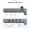 StarTech.com USB-C trijų monitorių dokavimo stotis - HDMI/DP trigubas 4k USB-C dokas - 5x USB šakotuvas - GbE - 100W PD - universali kelių monitorių dokavimo stotis - suderinama su Thunderbolt 3/4
