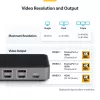 StarTech.com USB-C trijų monitorių dokavimo stotis - HDMI/DP trigubas 4k USB-C dokas - 5x USB šakotuvas - GbE - 100W PD - universali kelių monitorių dokavimo stotis - suderinama su Thunderbolt 3/4