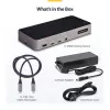 StarTech.com USB-C trijų monitorių dokavimo stotis - HDMI/DP trigubas 4k USB-C dokas - 5x USB šakotuvas - GbE - 100W PD - universali kelių monitorių dokavimo stotis - suderinama su Thunderbolt 3/4