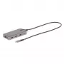 StarTech.com USB-C trigubo monitoriaus daugiafunkcis adapteris, dviguba 4K 60Hz + 4K 30Hz HDMI ir DisplayPort, 3 prievadų USB 10Gbps šakotuvas, 100W PD pralaidumas, GbE, kelioninė dokinė stotelė, Windows ir ChromeOS