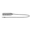 StarTech.com USB-C trigubo monitoriaus daugiafunkcis adapteris, dviguba 4K 60Hz + 4K 30Hz HDMI ir DisplayPort, 3 prievadų USB 10Gbps šakotuvas, 100W PD pralaidumas, GbE, kelioninė dokinė stotelė, Windows ir ChromeOS