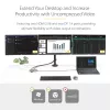 StarTech.com USB-C trigubo monitoriaus daugiafunkcis adapteris, dviguba 4K 60Hz + 4K 30Hz HDMI ir DisplayPort, 3 prievadų USB 10Gbps šakotuvas, 100W PD pralaidumas, GbE, kelioninė dokinė stotelė, Windows ir ChromeOS