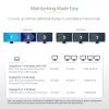 StarTech.com USB-C trigubo monitoriaus daugiafunkcis adapteris, dviguba 4K 60Hz + 4K 30Hz HDMI ir DisplayPort, 3 prievadų USB 10Gbps šakotuvas, 100W PD pralaidumas, GbE, kelioninė dokinė stotelė, Windows ir ChromeOS
