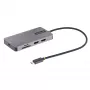 StarTech.com USB C daugiafunkcis adapteris, dviguba HDMI vaizdo išvestis, 4K 60Hz, 2 prievadų 5Gbps USB-A šakotuvas, 100W maitinimo perdavimas / GbE / SD / MicroSD, 12 col./30 cm laidas, kelioninis dokas, nešiojamojo kompiuterio prijungimo stotelė