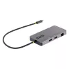 StarTech.com USB C daugiafunkcis adapteris, dviguba HDMI vaizdo išvestis, 4K 60Hz, 2 prievadų 5Gbps USB-A šakotuvas, 100W maitinimo perdavimas / GbE / SD / MicroSD, 12 col./30 cm laidas, kelioninis dokas, nešiojamojo kompiuterio prijungimo stotelė