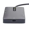 StarTech.com USB C daugiafunkcis adapteris, dviguba HDMI vaizdo išvestis, 4K 60Hz, 2 prievadų 5Gbps USB-A šakotuvas, 100W maitinimo perdavimas / GbE / SD / MicroSD, 12 col./30 cm laidas, kelioninis dokas, nešiojamojo kompiuterio prijungimo stotelė