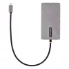 StarTech.com USB C daugiafunkcis adapteris, dviguba HDMI vaizdo išvestis, 4K 60Hz, 2 prievadų 5Gbps USB-A šakotuvas, 100W maitinimo perdavimas / GbE / SD / MicroSD, 12 col./30 cm laidas, kelioninis dokas, nešiojamojo kompiuterio prijungimo stotelė