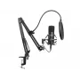 Sandberg Streamer USB mikrofonų rinkinys, Studijinis mikrofonas, -27 dB, 30 - 16000 Hz, 24 bitai, 96 kHz, Vienkryptis
