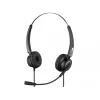 Sandberg USB Office Headset Pro Stereo, laidinis, biurui/skambučių centrui, 20 - 20000 Hz, 115 g, ausinės, juoda