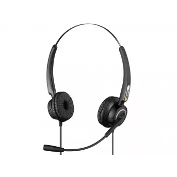 Sandberg USB Office Headset Pro Stereo, laidinis, biurui/skambučių centrui, 20 - 20000 Hz, 115 g, ausinės, juoda