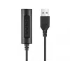 Sandberg 2in1 Office Headset Jack+USB, laidinis, biurui/skambučių centrui, 20 - 20000 Hz, 110 g, ausinės, juoda
