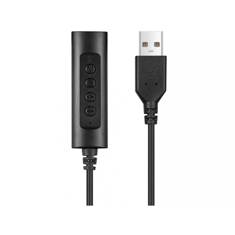 Sandberg 2in1 Office Headset Jack+USB, laidinis, biurui/skambučių centrui, 20 - 20000 Hz, 110 g, ausinės, juoda
