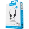 Sandberg USB+RJ9/11 laisvų rankų įranga Pro Stereo, laidinė, biurui/skambučių centrui, 20–7000 Hz, ausinės, juoda