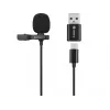 Sandberg Streamer USB prisegamas mikrofonas, petlichny/lavallier mikrofonas, -38 dB, 50–18000 Hz, 16 bitų, 48 kHz, 84 dB