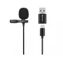 Sandberg Streamer USB prisegamas mikrofonas, petlichny/lavallier mikrofonas, -38 dB, 50–18000 Hz, 16 bitų, 48 kHz, 84 dB