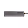 StarTech.com USB C kelių prievadų adapteris, 4K 60Hz HDMI vaizdo, 3 prievadų 5Gbps USB šakotuvas, 100W Power Delivery perdavimas, GbE, 12 colių/30 cm kabelis, Mini kelioninis dokas, nešiojamojo kompiuterio dokavimo stotelė