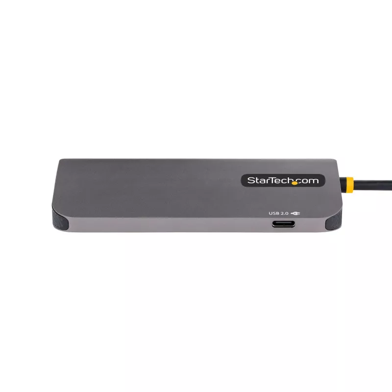 StarTech.com USB C kelių prievadų adapteris, 4K 60Hz HDMI vaizdo, 3 prievadų 5Gbps USB šakotuvas, 100W Power Delivery perdavimas, GbE, 12 colių/30 cm kabelis, Mini kelioninis dokas, nešiojamojo kompiuterio dokavimo stotelė