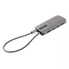 StarTech.com USB C kelių prievadų adapteris, 4K 60Hz HDMI vaizdo, 3 prievadų 5Gbps USB šakotuvas, 100W Power Delivery perdavimas, GbE, 12 colių/30 cm kabelis, Mini kelioninis dokas, nešiojamojo kompiuterio dokavimo stotelė