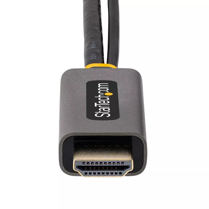 StarTech.com 30 cm HDMI į DisplayPort adapterio kabelis, aktyvus 4K 60Hz HDMI 2.0 į DP 1.2 keitiklis, HDR, maitinamas per USB magistralę, HDMI šaltinis į DisplayPort monitorių nešiojamiesiems / stacionariems kompiuteriams