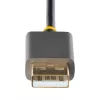 StarTech.com 30 cm HDMI į DisplayPort adapterio kabelis, aktyvus 4K 60Hz HDMI 2.0 į DP 1.2 keitiklis, HDR, maitinamas per USB magistralę, HDMI šaltinis į DisplayPort monitorių nešiojamiesiems / stacionariems kompiuteriams